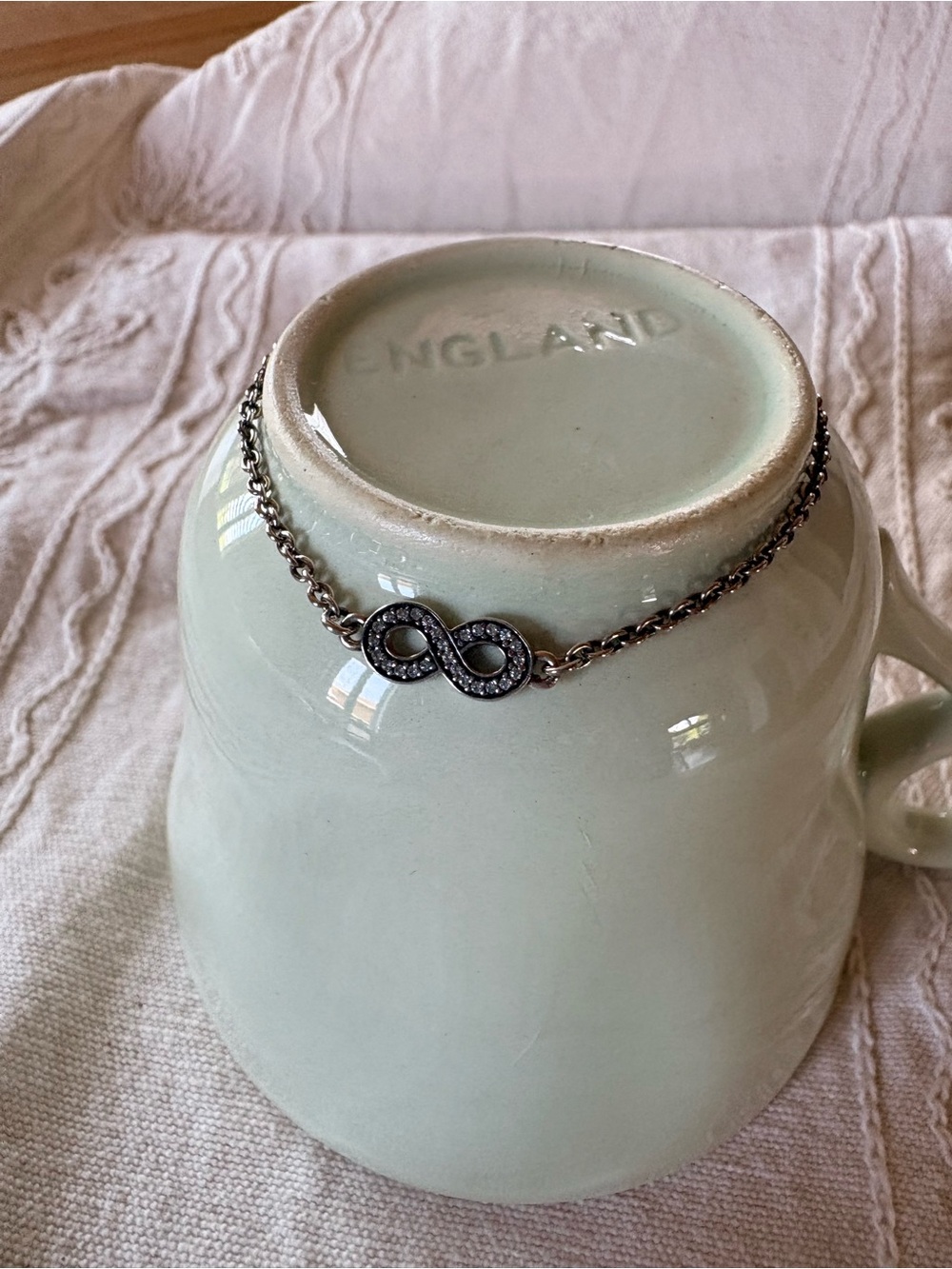 Pandora Silver Infinity Chain Bracelet - Stamped
